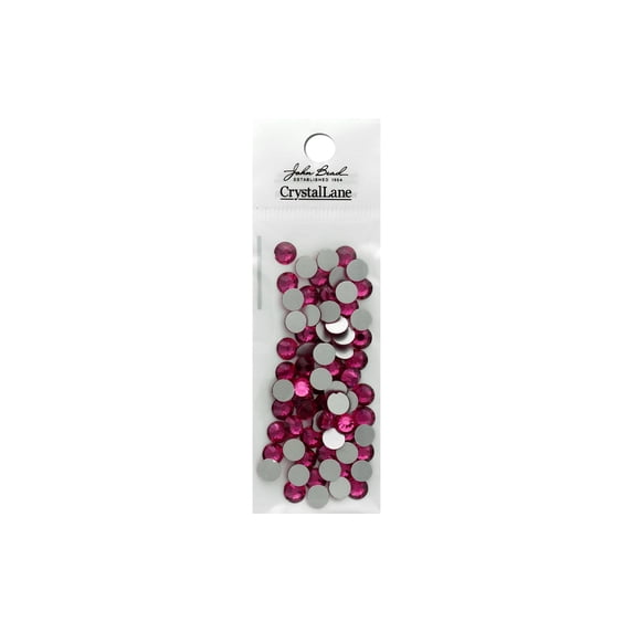 John Bead Crystal Lane Fltbk 6.5mm Lt Rose 72pc