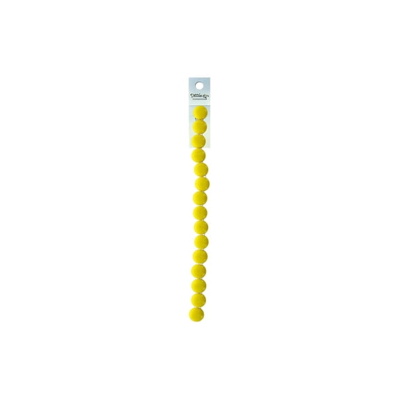 John Bead Czech Candy 12mm OP Yellow