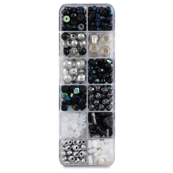 John Bead Czech Glass Bead Box Mix - Dazzling Sidewalk