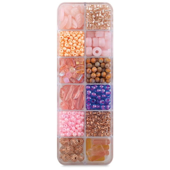 John Bead Czech Glass Bead Box Mix - Parisian Garden