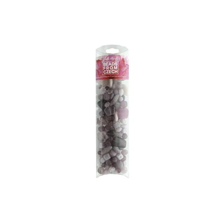 John Bead Czech Glass Bead Mix 100g Eggplant Souff