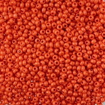 John Bead Czech Glass Seed Beads 10/0 (22g) Terra Intensive Orange