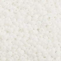 John Bead Czech Glass Seed Beads 10/0 (500g) Opaque White Bead