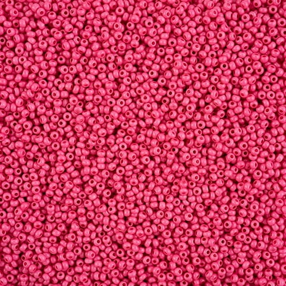 John Bead Czech Glass Seed Beads 11/0 (23g) Terra Intensive Rose Matte