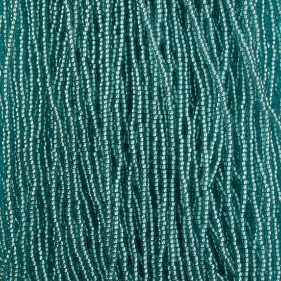 John Bead Czech Glass Seed Beads 11/0 (500g) Silver Lined Turquoise Solgel Strung for DIY Craft Jewelry Making