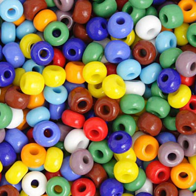 John Bead Czech Glass Seed Beads 2/0 (500g) Opaque Multicolored Bead