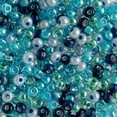 thumbnail image 1 of John Bead Czech Glass Seed Beads 6/0 (100g) Angel Blue Mix Beads for DIY Art Crafts Jewelry Bracelets Necklaces Earrings Making, 1 of 4