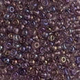 thumbnail image 1 of John Bead Czech Glass Seed Beads 6/0 (100g) Transparent Amethyst AB Bead, 1 of 4