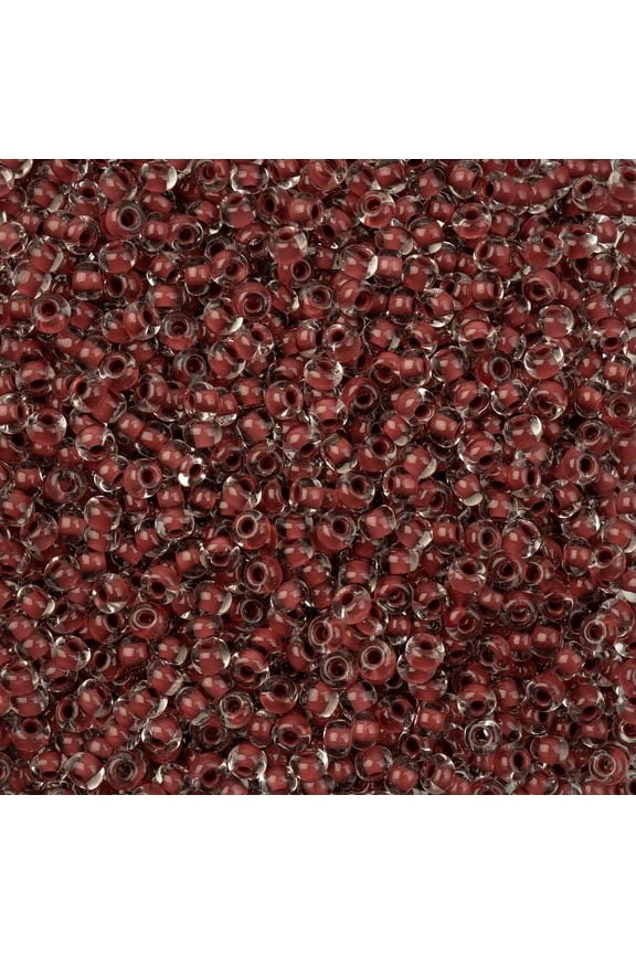 Czech Glass Seed Beads 6/0 (22g) Crystal Lined Terra Intensive Brown Bead for Jewelry Bracelet Necklaces DIY Art Craft Making