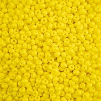 John Bead Czech Glass Seed Beads 6/0 (22g) Terra Intensive Yellow Matte