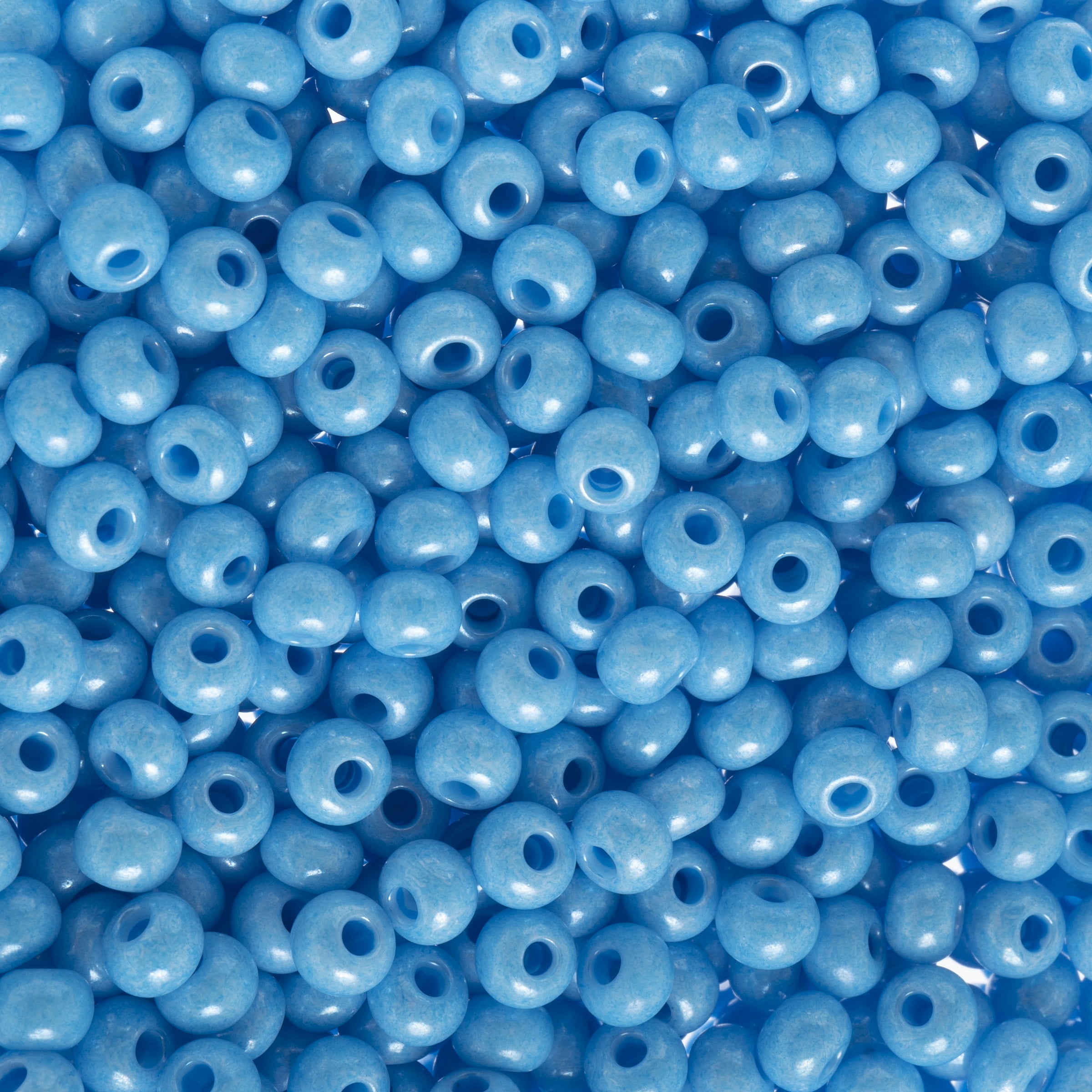 John Bead Czech Glass Seed Beads 6/0 (23g) Blueberry Bead for Jewelry