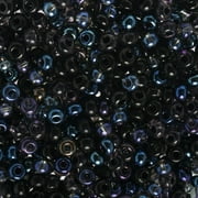 John Bead Czech Glass Seed Beads 6/0 (23g) Obsidian Glare Mix Bead for Jewelry Making