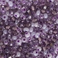 thumbnail image 1 of John Bead Czech Glass Seed Beads 6/0 (23g) Purple Passion Mix Bead, 1 of 4
