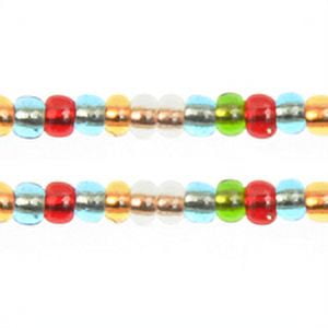 John Bead Czech Glass Seed Beads 6/0 (500g) Copperlined Multicolored Bead for Jewelry Making