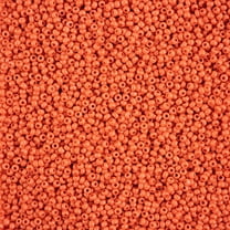 John Bead Czech Glass Seed Beads 8/0 (22g) Terra Intensive Orange Matte