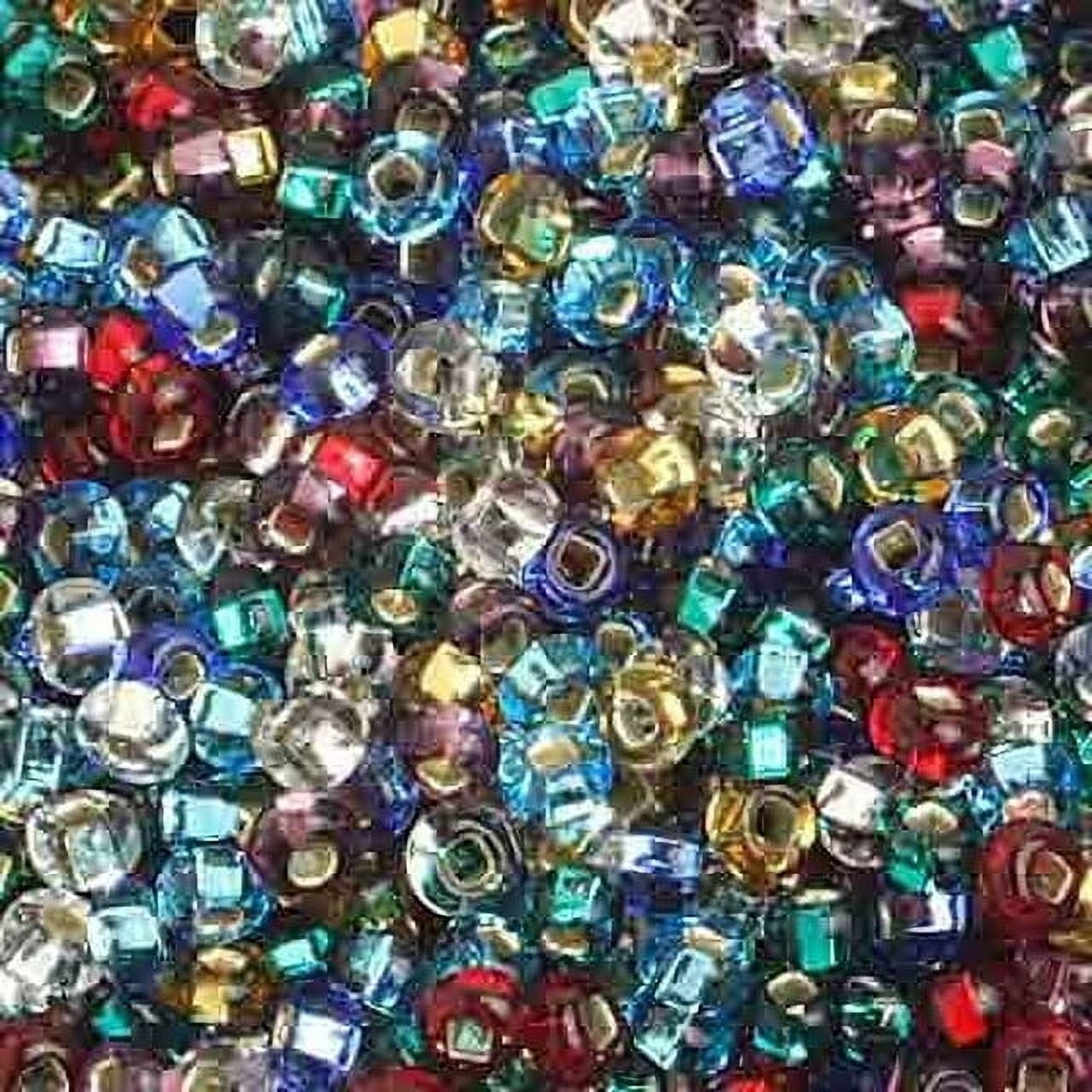 John Bead Czech Glass Seed Beads 8/0 (500g) Silver Lined Multicolor Bead