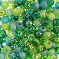 thumbnail image 1 of John Bead Czech Pony Beads 2/0 Green Mix Bead for Jewelry Making Crafts, 500g, 1 of 2