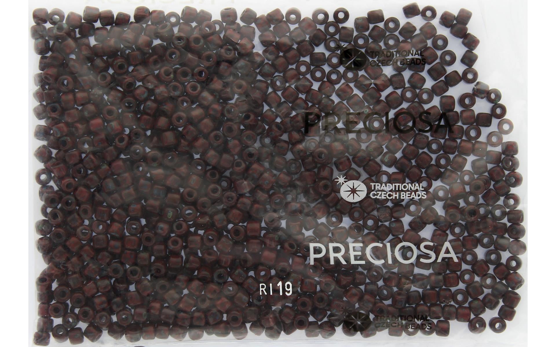 John Bead Czech Rola Bead 4.5mm Op Traveret Red