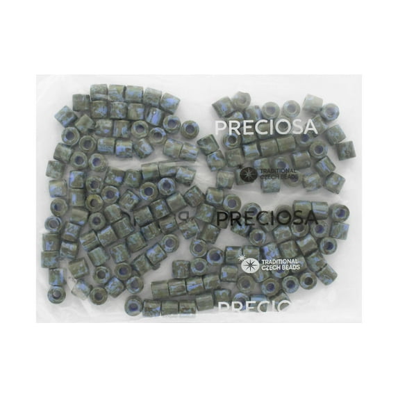 John Bead Czech Rola Bead 7.7mm Op Traveret Blue