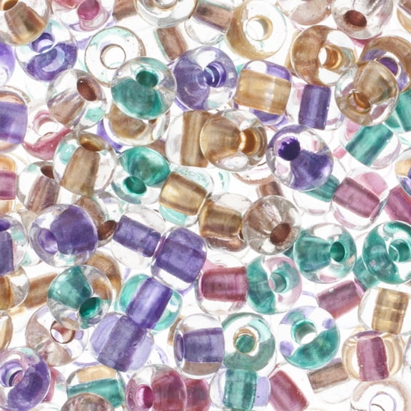 John Bead Czech Seed Bead 2/0 Crystal Rainbow Mix