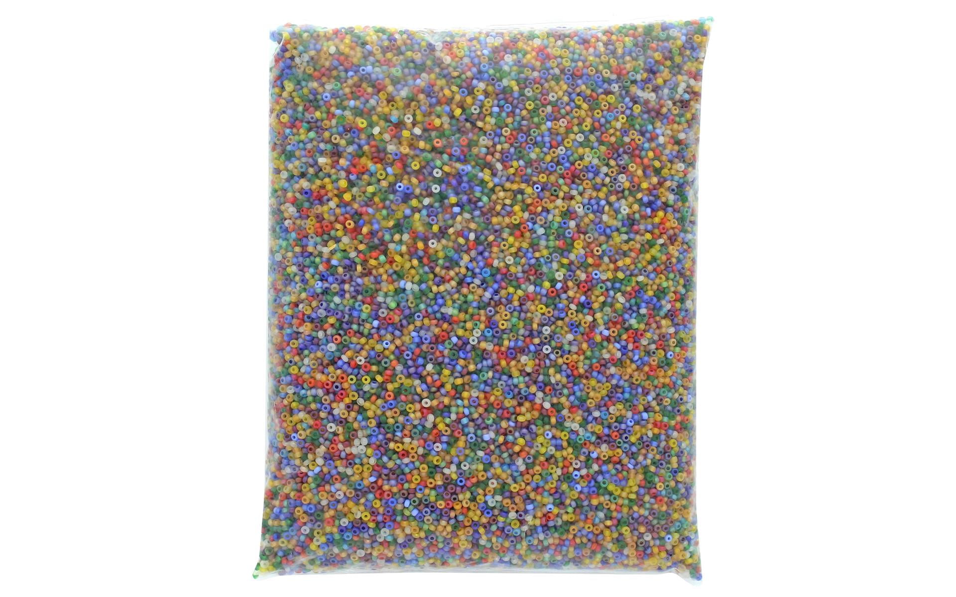 John Bead Czech Seed Beads 10/0 OP Multi Matt Iris