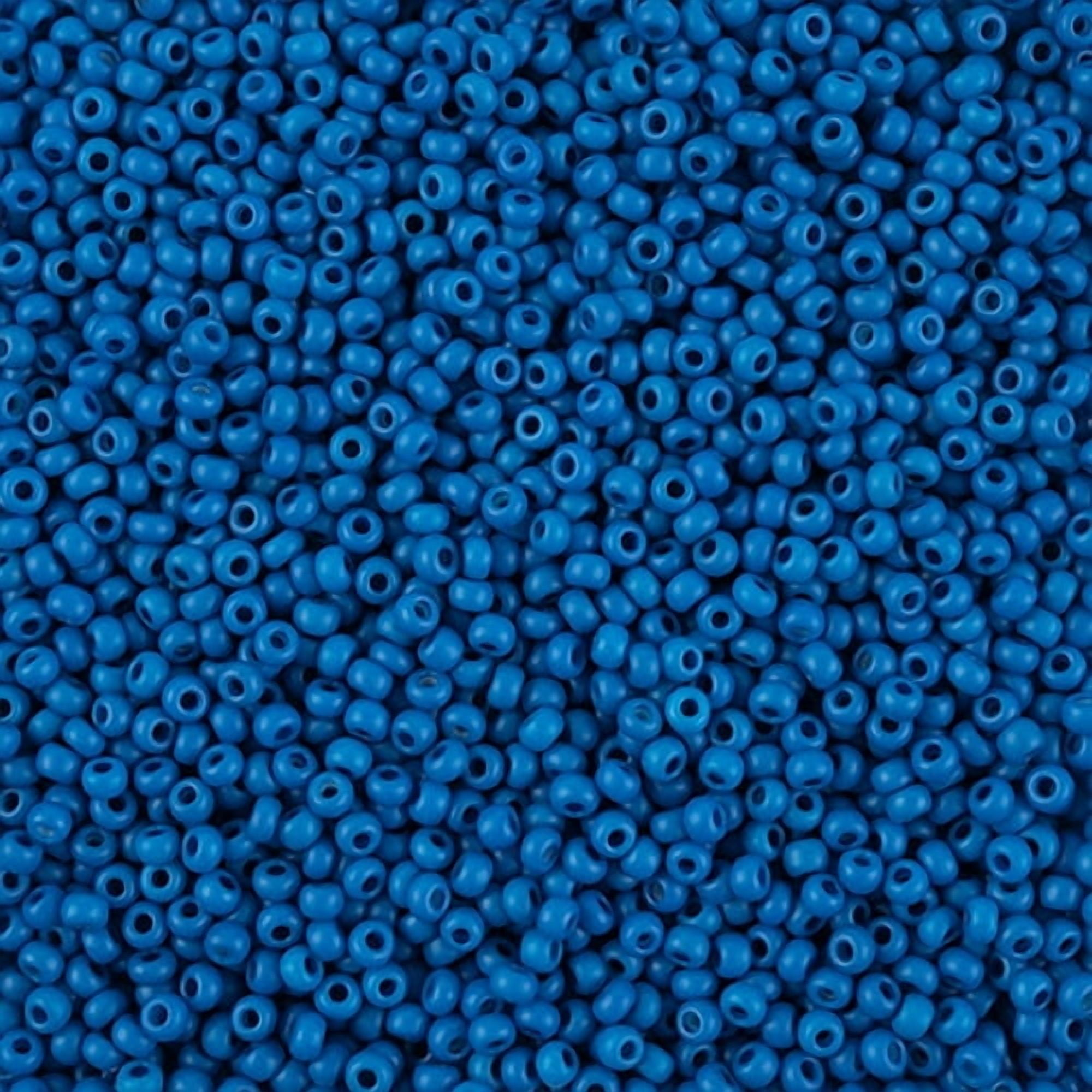 John Bead Czech Seed Beads 8/0 Terra Intensive Blue Matte, 500g