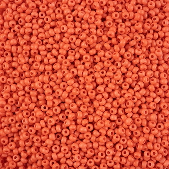 John Bead Czech Seed Beads 8/0 Terra Intensive Orange Matte, 500g