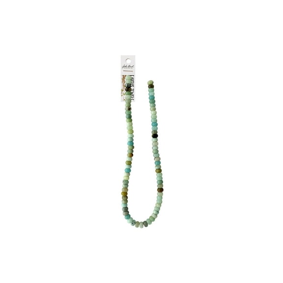 John Bead EJ SP 16" 5x8mm Rondelle Amazonite