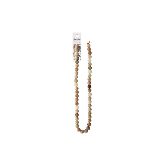 John Bead EJ SP 16" 8mm Rnd Sun Stone
