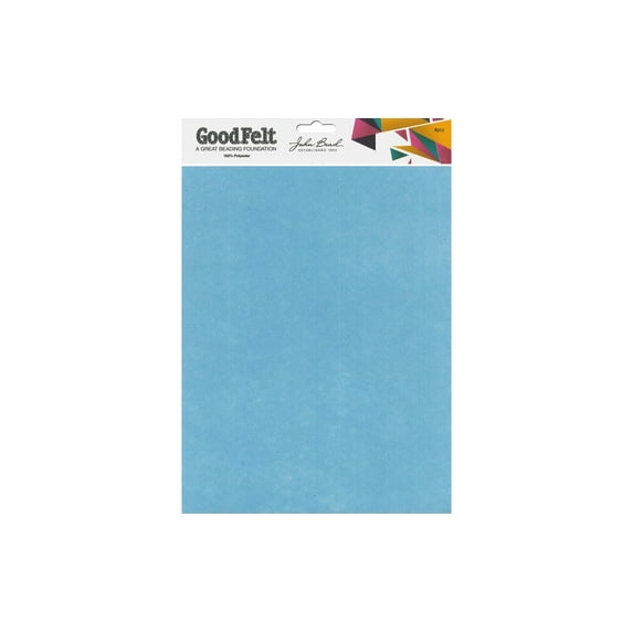 John Bead GoodFelt BF 1.5mm 8.5x11" Lt Bl/Bl 4pc