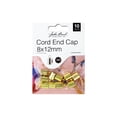 thumbnail image 1 of John Bead MHF Cord End Cap 8x12mm Gold 10pc, 1 of 7