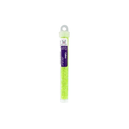 John Bead Miyuki Cube Beads 1.8mm AB Trans Chart