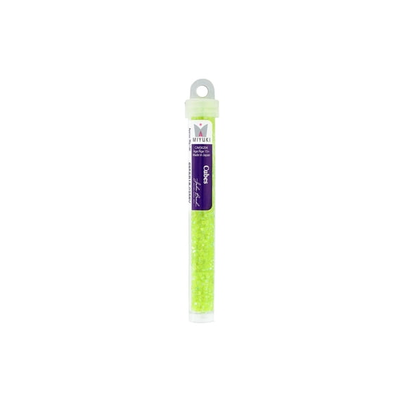 John Bead Miyuki Cube Beads 1.8mm AB Trans Chart