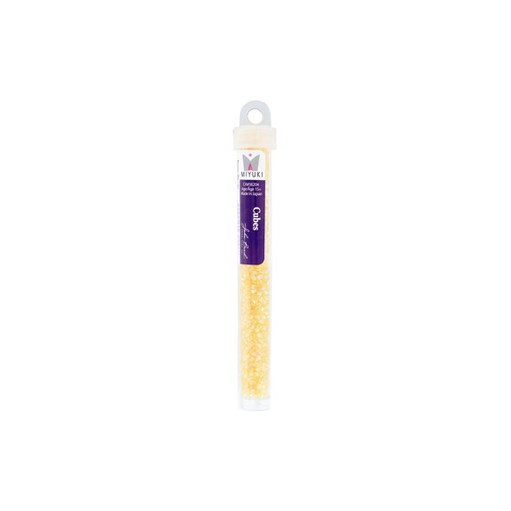 John Bead Miyuki Cube Beads 1.8mm AB Trans Lt Topz