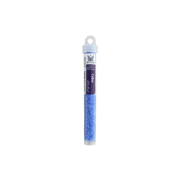 John Bead Miyuki Cube Beads 1.8mm AB Trans Sapphir