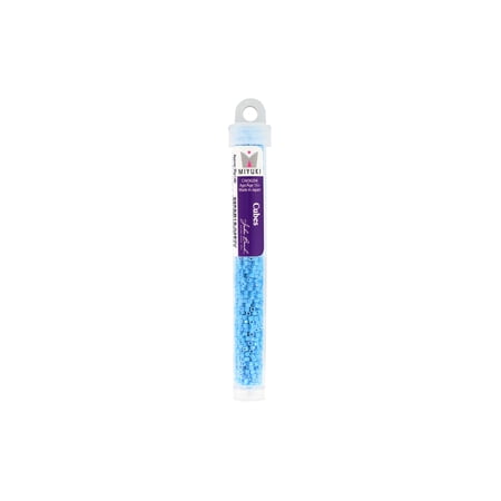 John Bead Miyuki Cube Beads 1.8mm OP AB Lt Blue
