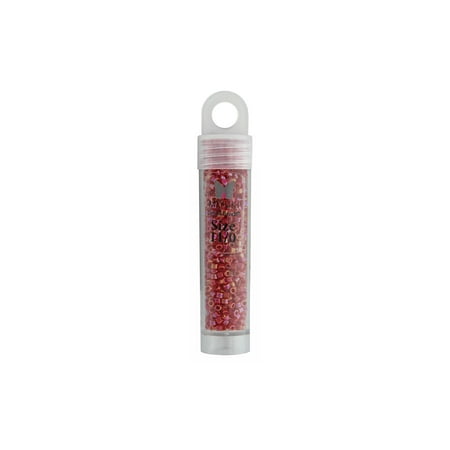John Bead Miyuki Delica 11/0 Rnd OP Red AB