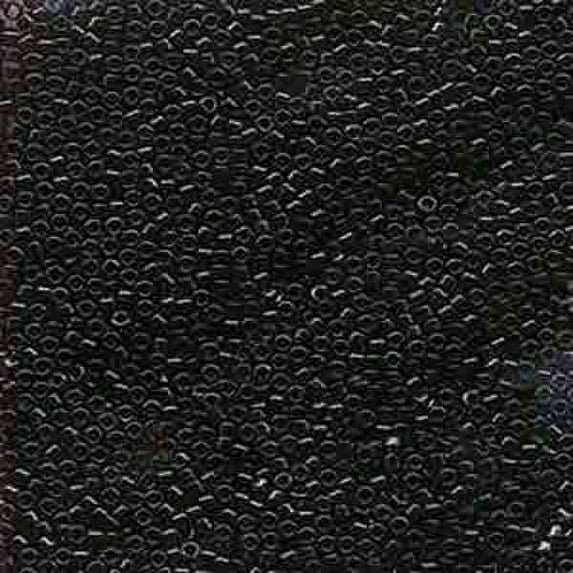 John Bead Miyuki Delica Glass Beads - Black, Glossy, 11/0, 5.2 g