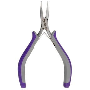 John Bead Multi Purpose Tools | Ergo Minis 5" Bent Nose Stainless Steel Jewelry Making Pliers
