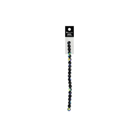 John Bead Preciosa 5" Strd Rnd 6mm Jet AB