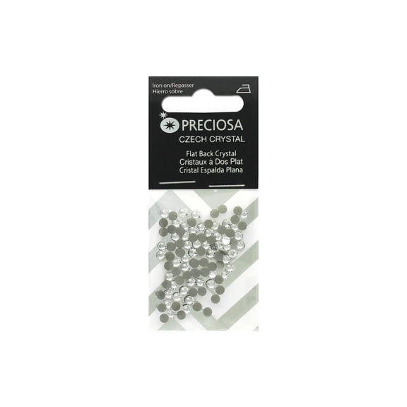 John Bead Preciosa V12 Fltbk HF ss12 Crystal