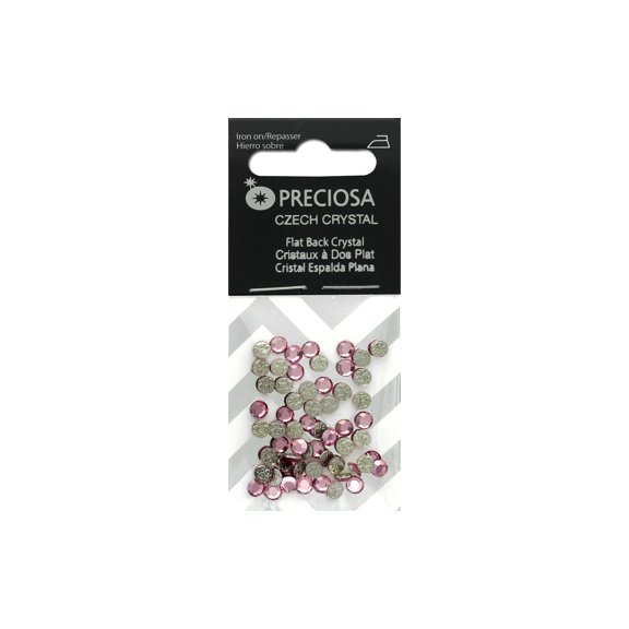 John Bead Preciosa V12 Fltbk HF ss16 Lt Rose