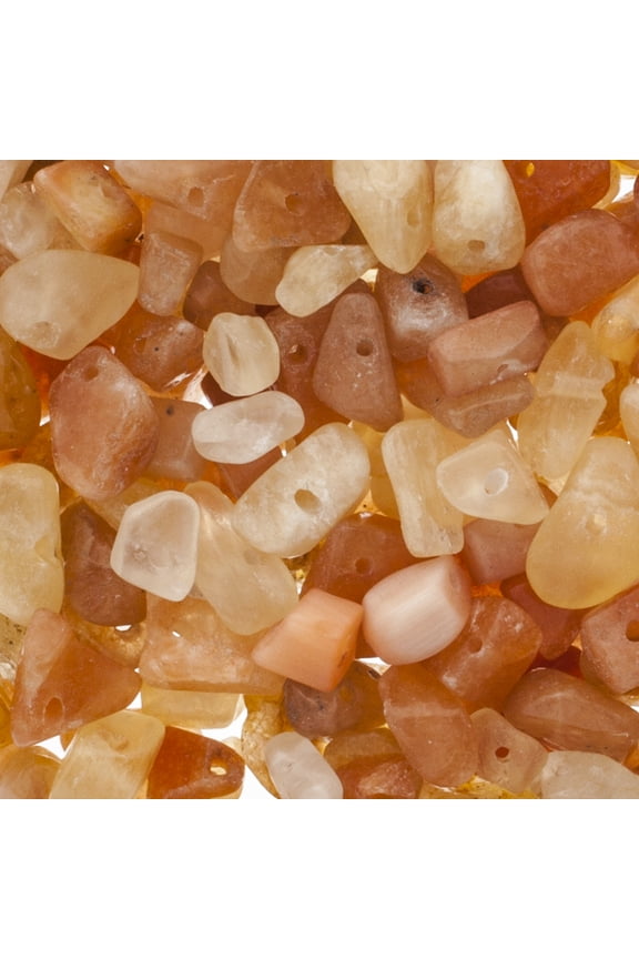 Semi-Precious Gemstone Irregular Chip Beads, Carnelian Mix (24g)
