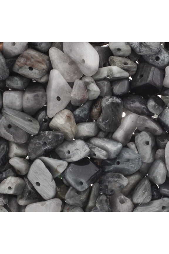 Semi-Precious Gemstone Irregular Chip Beads, Snowflake Mix (24g)