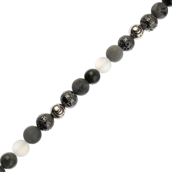 John Bead Solar System 8mm Moon 7" Round Bead Strand for Jewelry Bracelet Necklace Making