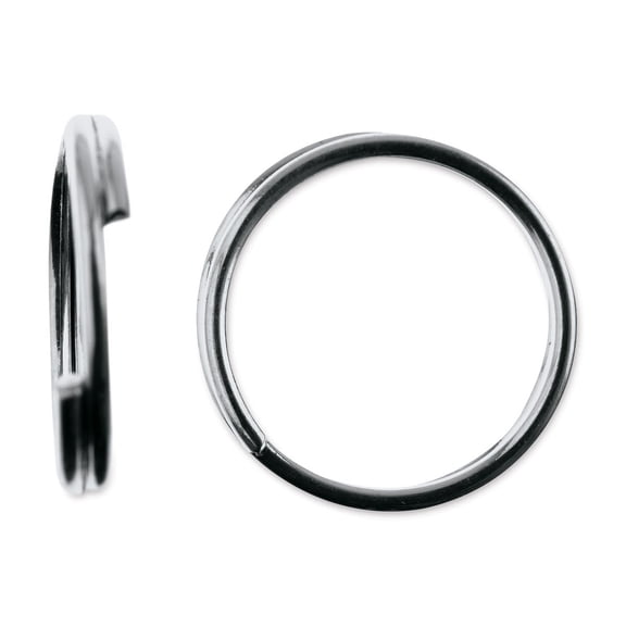 John Bead Must Have Findings Split Rings - Package of 100, Silver, 10 mm