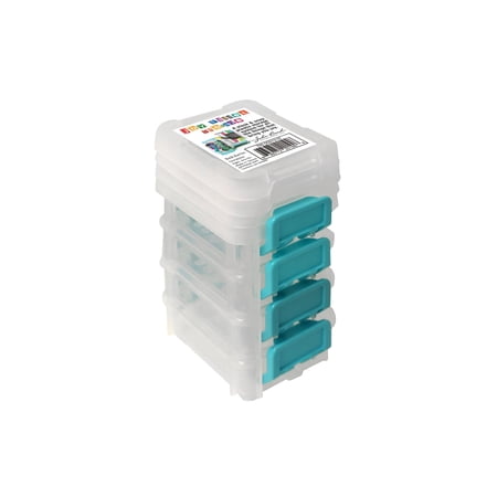 John Bead Stack and Snap Craft Storage Containers - 4 Layers, 1"H x 2-1/2"W x 3"L