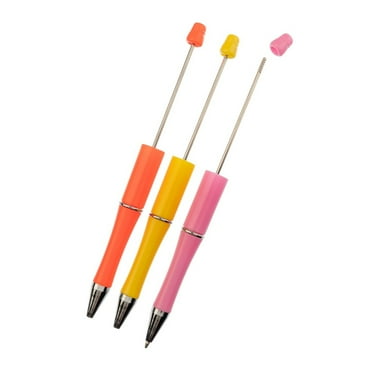 John Bead Super Cute Warm Colors Beadable Pen Kit, 3pcs