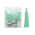 thumbnail image 1 of John Bead Tassel 2.25" Poly Cotton 10pc Turquoise, 1 of 4