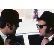 John Belushi and Dan Aykroyd in The Blues Brothers straighten ties wearing shades 24x36 Poster